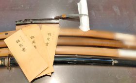 刀 在銘 3振 脇差 在銘 1振 短刀 在銘 1振 拵1振 特別貴重刀剣